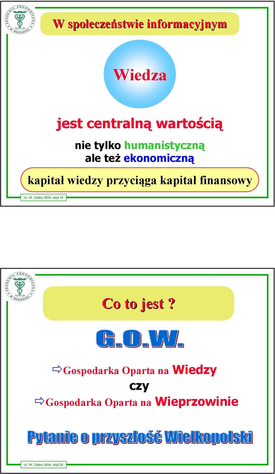 kapitał finansowy (c) W. Cellary 2004, slajd 19 Co to jest?