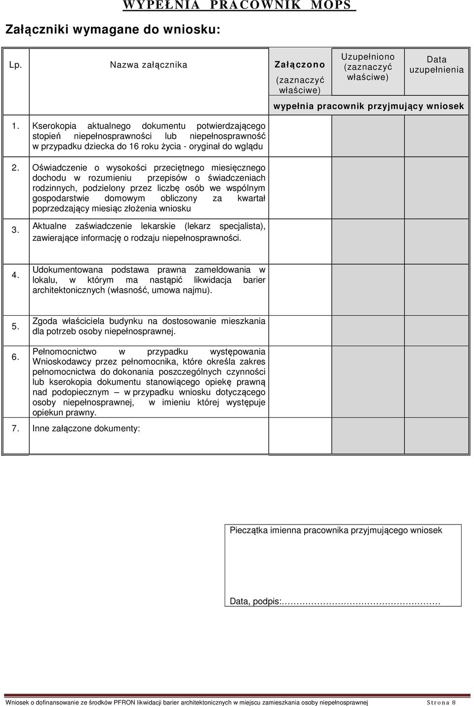 Oświadczenie o wysokości przeciętnego miesięcznego dochodu w rozumieniu przepisów o świadczeniach rodzinnych, podzielony przez liczbę osób we wspólnym gospodarstwie domowym obliczony za kwartał