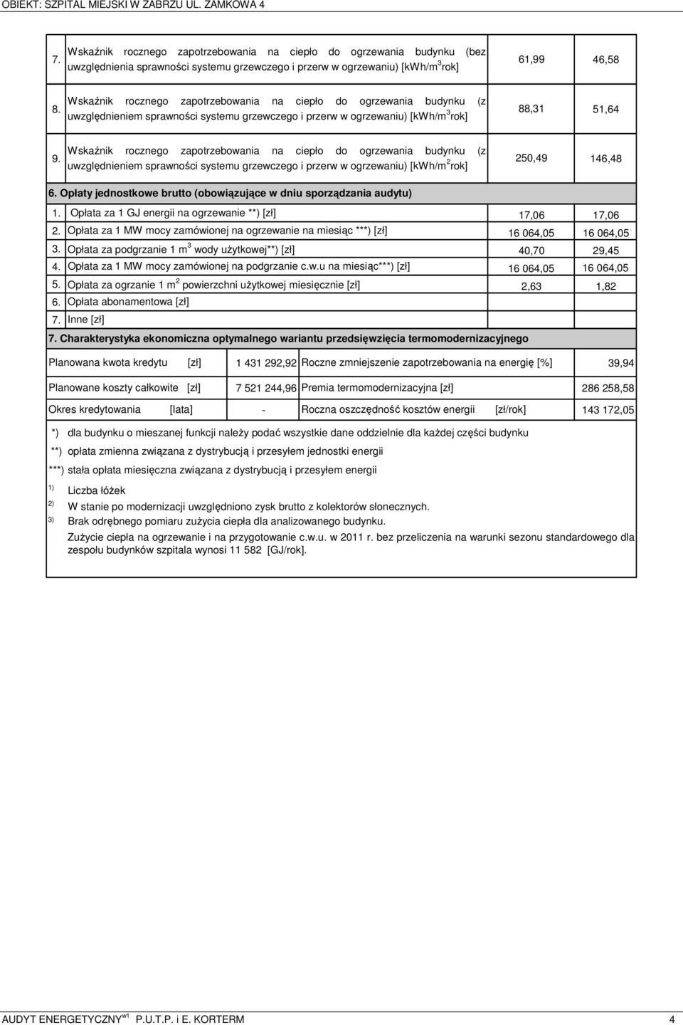 88,31 51,64 uwzględnieniem sprawności systemu grzewczego i przerw w ogrzewaniu) [kwh/m 3 rok] 9.