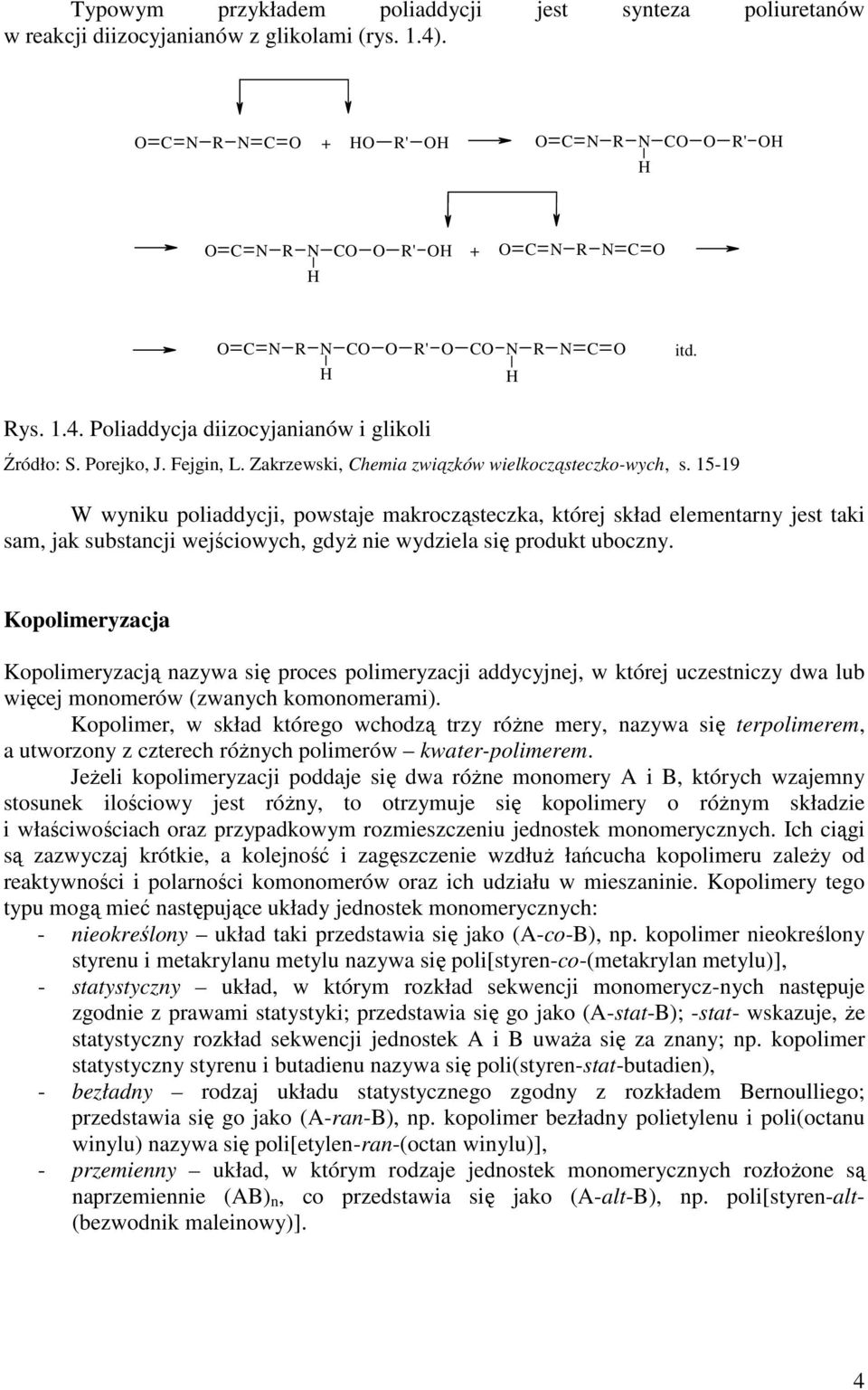 Zakrzewski, Chemia związków wielkocząsteczko-wych, s.