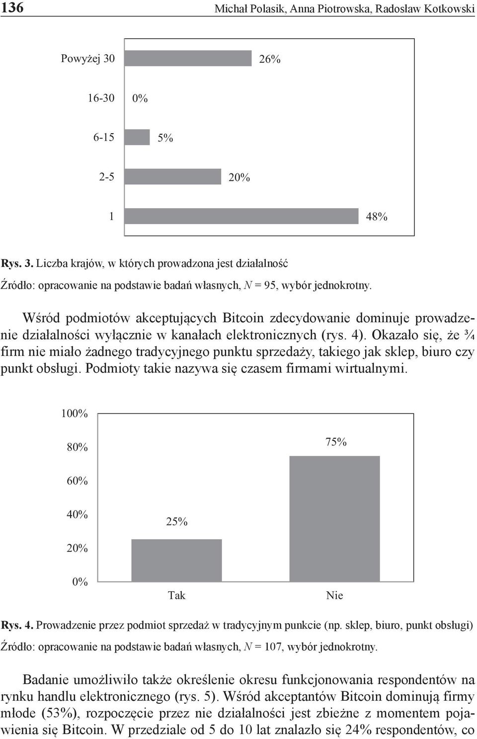 Okazało się, że ¾ firm nie miało żadnego tradycyjnego punktu sprzedaży, takiego jak sklep, biuro czy punkt obsługi. Podmioty takie nazywa się czasem firmami wirtualnymi.