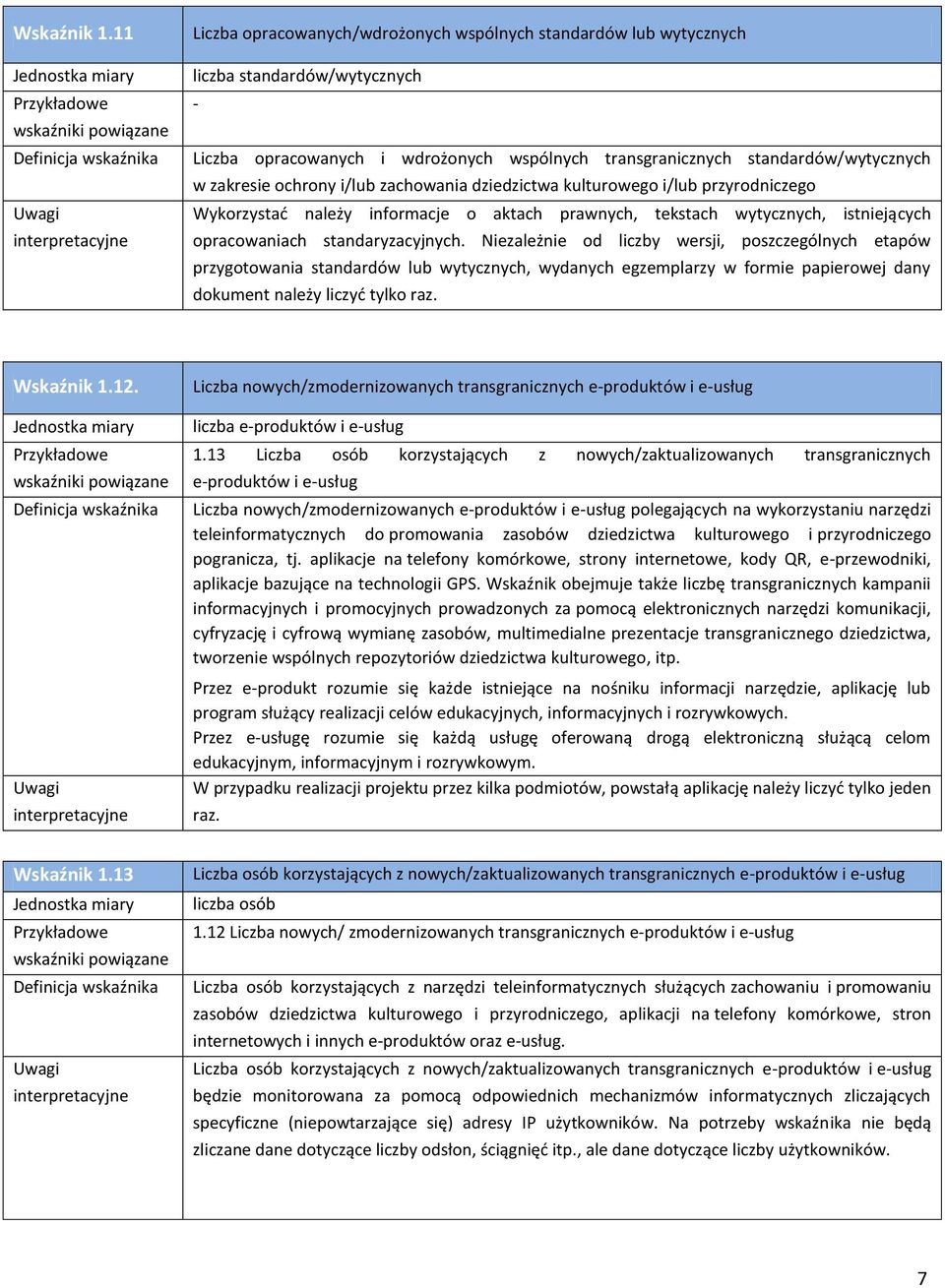 i/lub zachowania dziedzictwa kulturowego i/lub przyrodniczego Wykorzystać należy informacje o aktach prawnych, tekstach wytycznych, istniejących opracowaniach standaryzacyjnych.