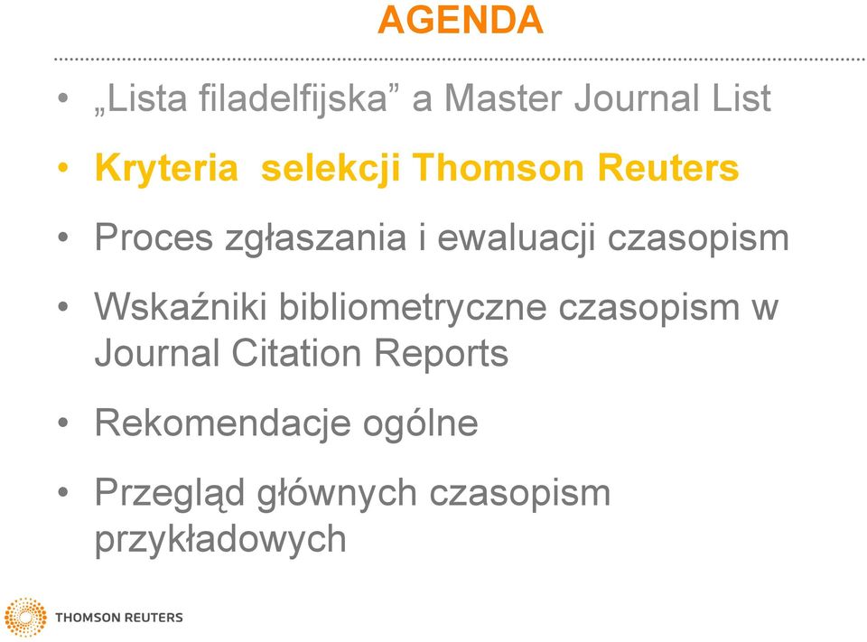 czasopism Wskaźniki bibliometryczne czasopism w Journal