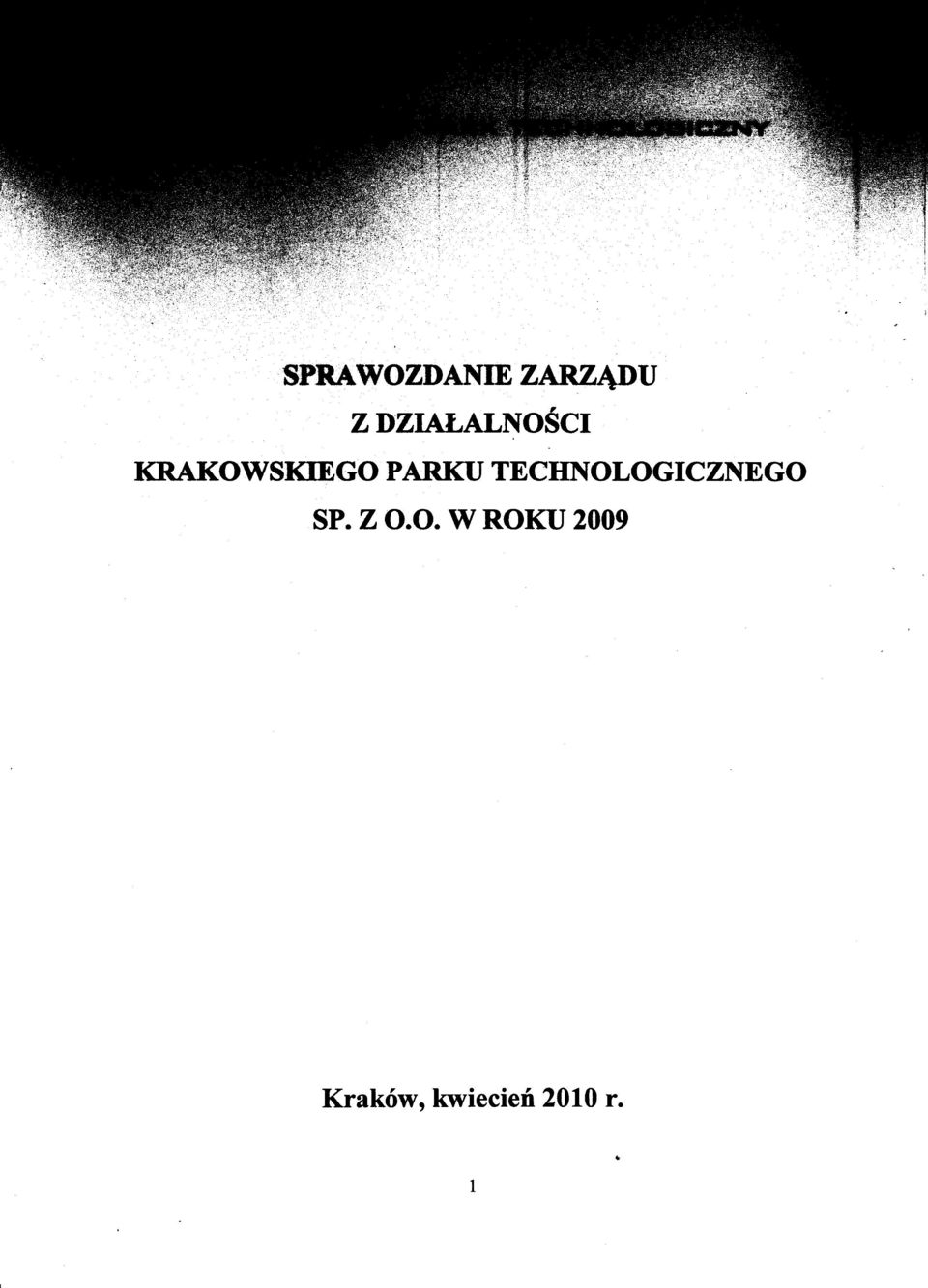 PARKU TECHNOLOGICZNEGO sp.z.