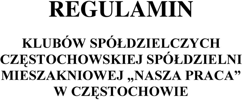 CZĘSTOCHOWSKIEJ