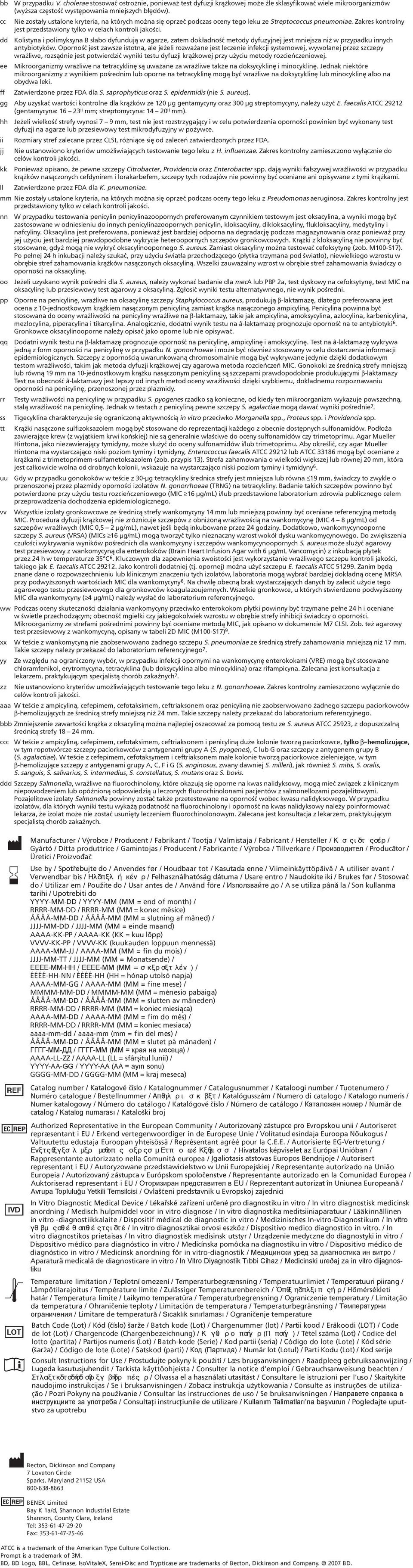 dd Kolistyna i polimyksyna B słabo dyfundują w agarze, zatem dokładność metody dyfuzyjnej jest mniejsza niż w przypadku innych antybiotyków.