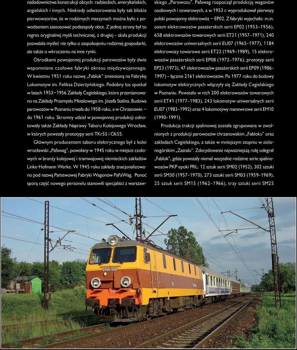 Z jednej strony był to regres oryginalnej myśli technicznej, z drugiej skala produkcji pozwalała myśleć nie tylko o zaspokojeniu rodzimej gospodarki, ale także o wkroczeniu na inne rynki.