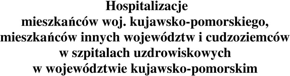 innych województw i cudzoziemców w