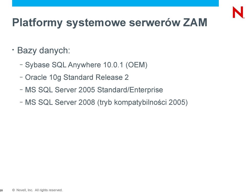 0.1 (OEM) Oracle 10g Standard Release 2 MS SQL