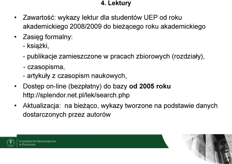 czasopisma, - artykuły z czasopism naukowych, Dostęp on-line (bezpłatny) do bazy od 2005 roku