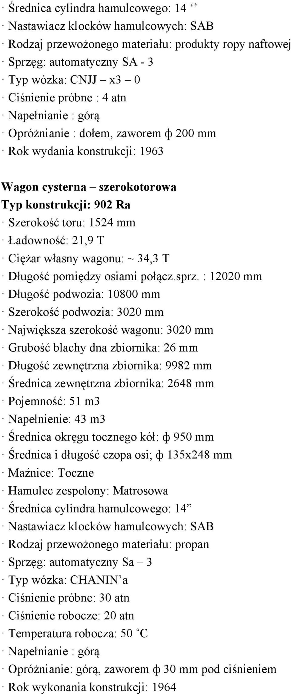 Długość pomiędzy osiami połącz.sprz.