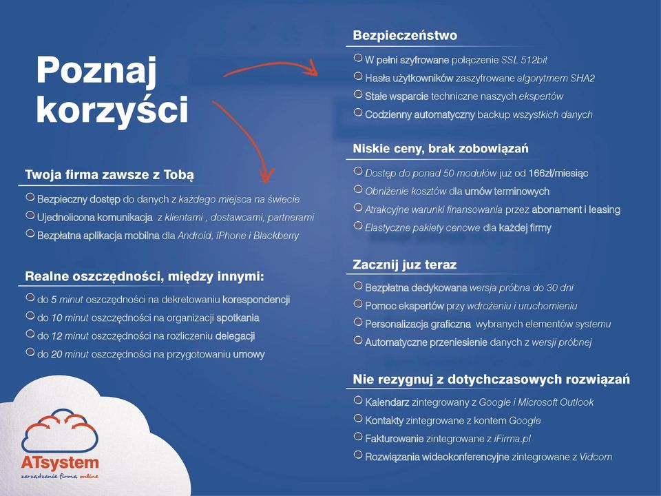 Bezpłatna aplikacja mobilna dla Android, iphone i Blackberry Realne oszczędności, między innymi: do 5 minut oszczędności na dekretowaniu korespondencji do 10 minut oszczędności na organizacji