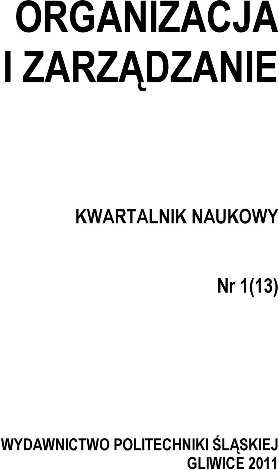 NAUKOWY Nr 1(13)