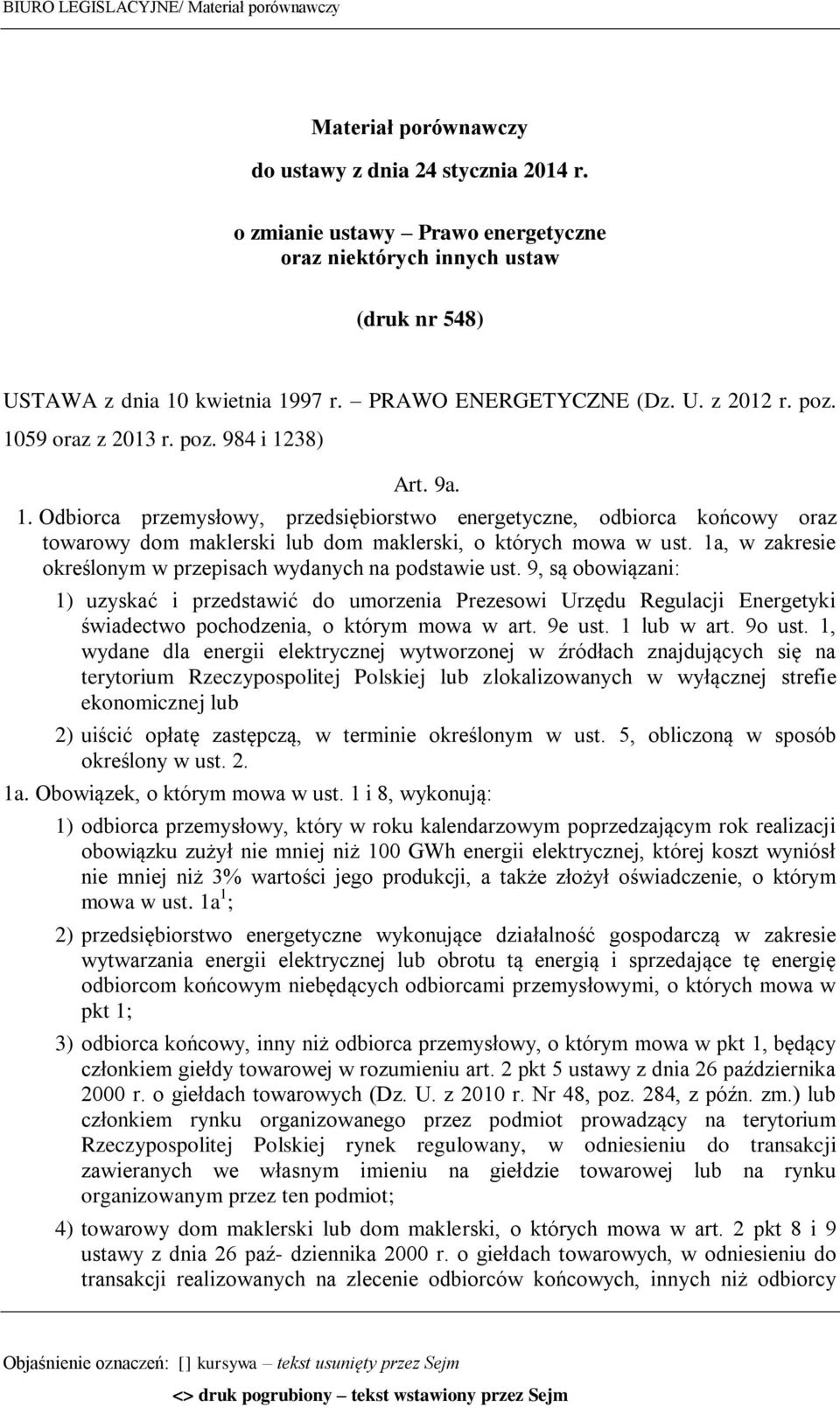 1. Odbiorca przemysłowy, przedsiębiorstwo energetyczne, odbiorca końcowy oraz towarowy dom maklerski lub dom maklerski, o których mowa w ust.