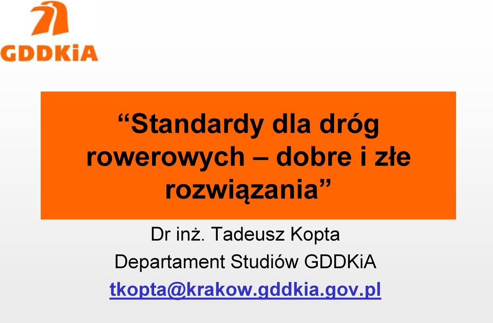 Tadeusz Kopta Departament