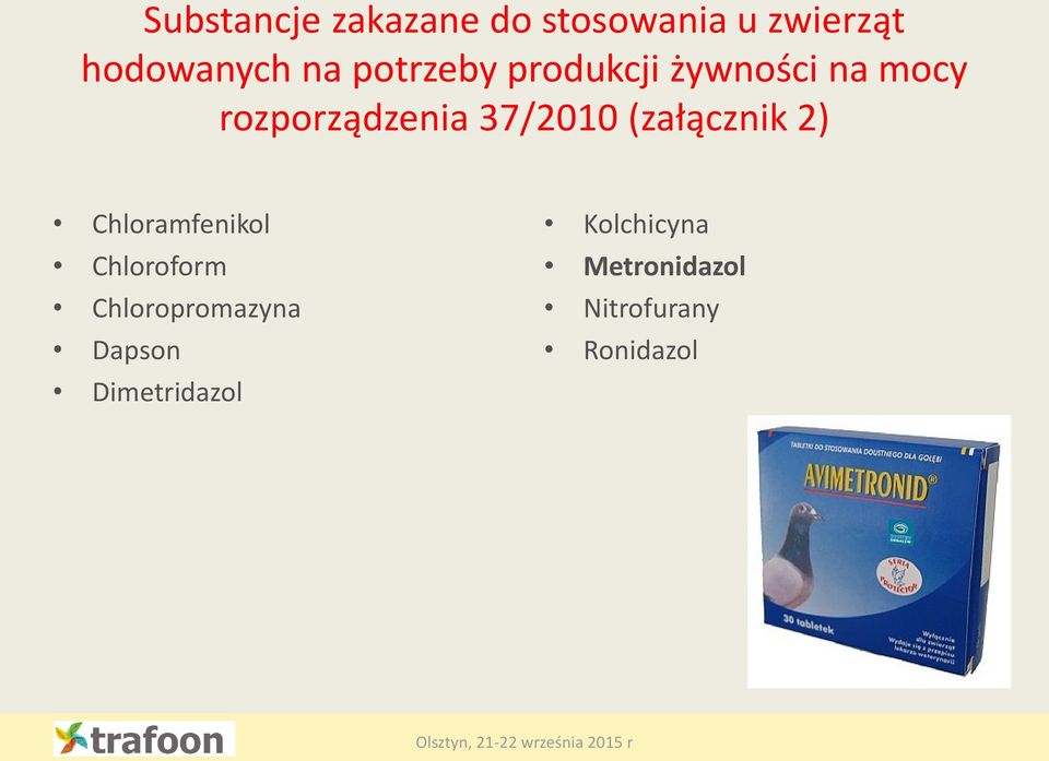 (załącznik 2) Chloramfenikol Chloroform Chloropromazyna