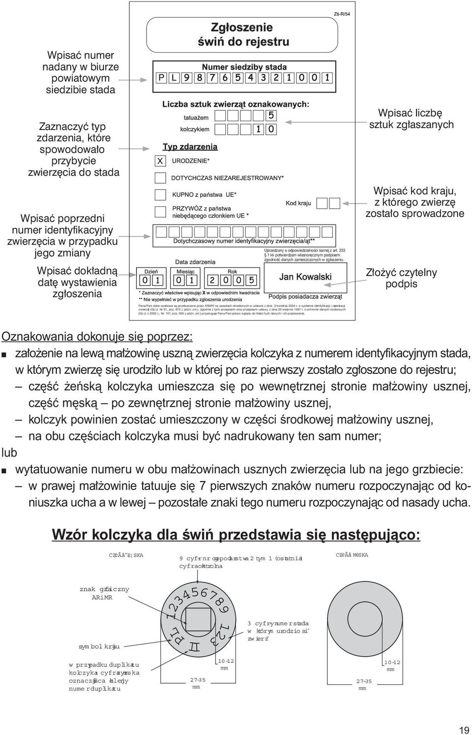 233 1 kk potwierdzam w asnor cznym podpisem zgodnoêç danych zamieszczonych w zg oszeniu.