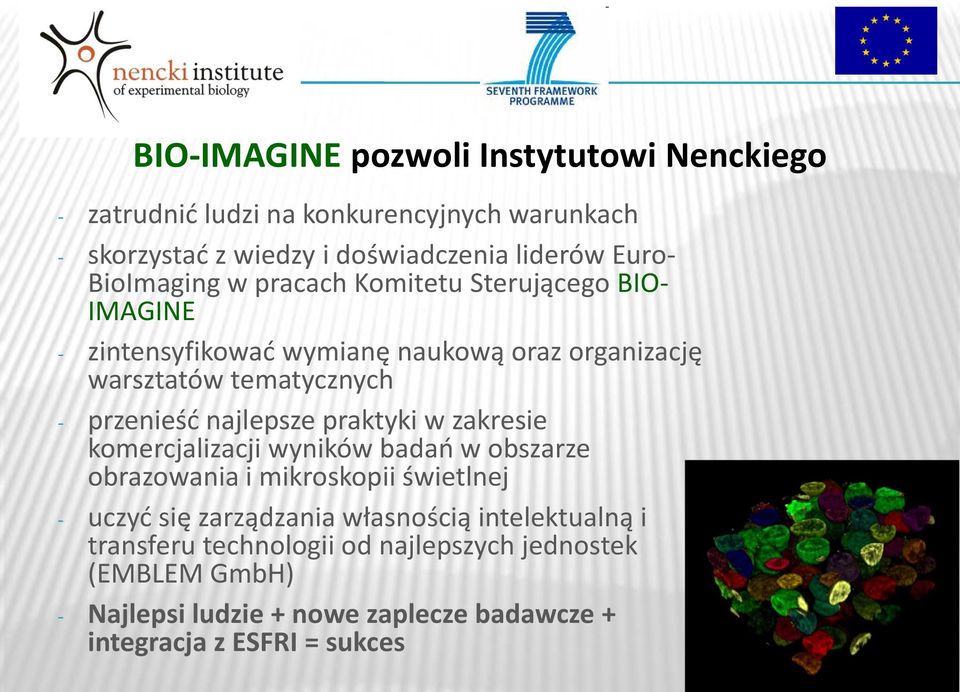 najlepsze praktyki w zakresie komercjalizacji wyników badao w obszarze obrazowania i mikroskopii świetlnej - uczyd się zarządzania własnością