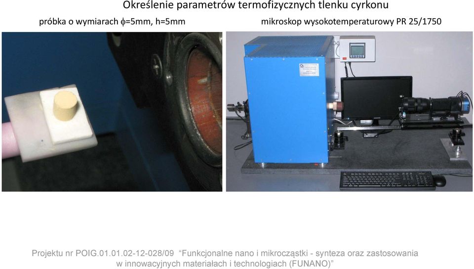 termofizycznych tlenku cyrkonu