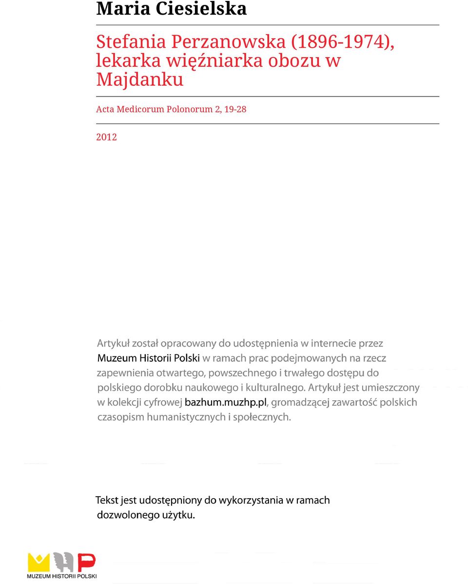lekarka więźniarka obozu w