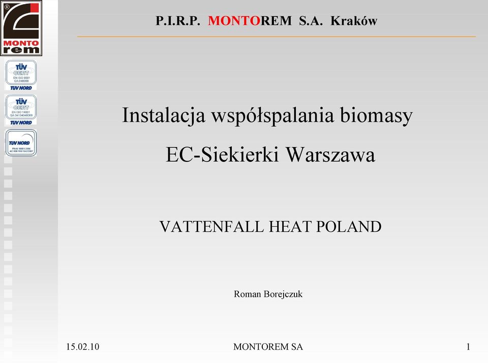biomasy EC-Siekierki Warszawa