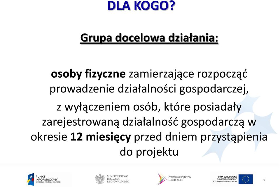 rozpocząd prowadzenie działalności gospodarczej, z wyłączeniem