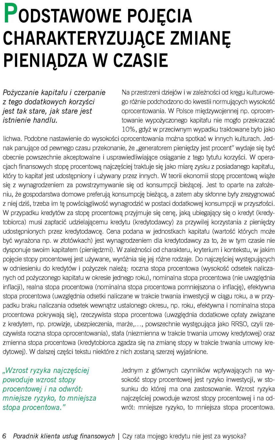 oprocentowanie wypożyczonego kapitału nie mogło przekraczać 10%, gdyż w przeciwnym wypadku traktowane było jako lichwa.