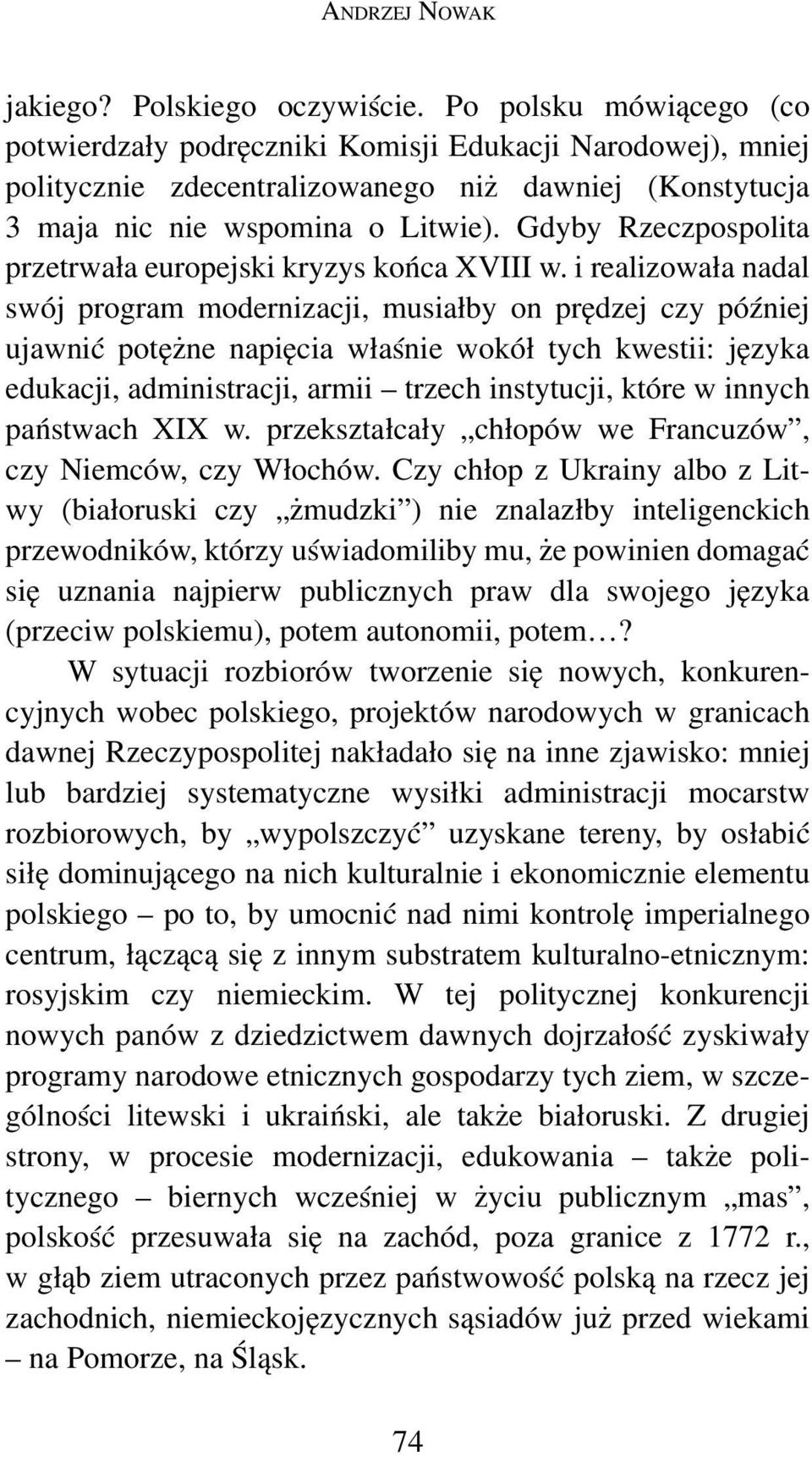 Gdyby Rzeczpospolita przetrwała europejski kryzys końca XVIII w.