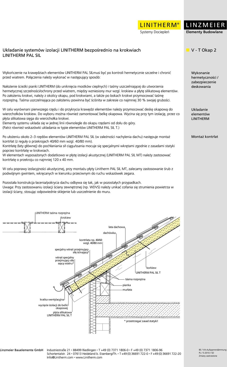 40/80 mm wkręt specjalny przejmujący siłę ssącą wiatru* korkiew LINITHERM PAL SIL