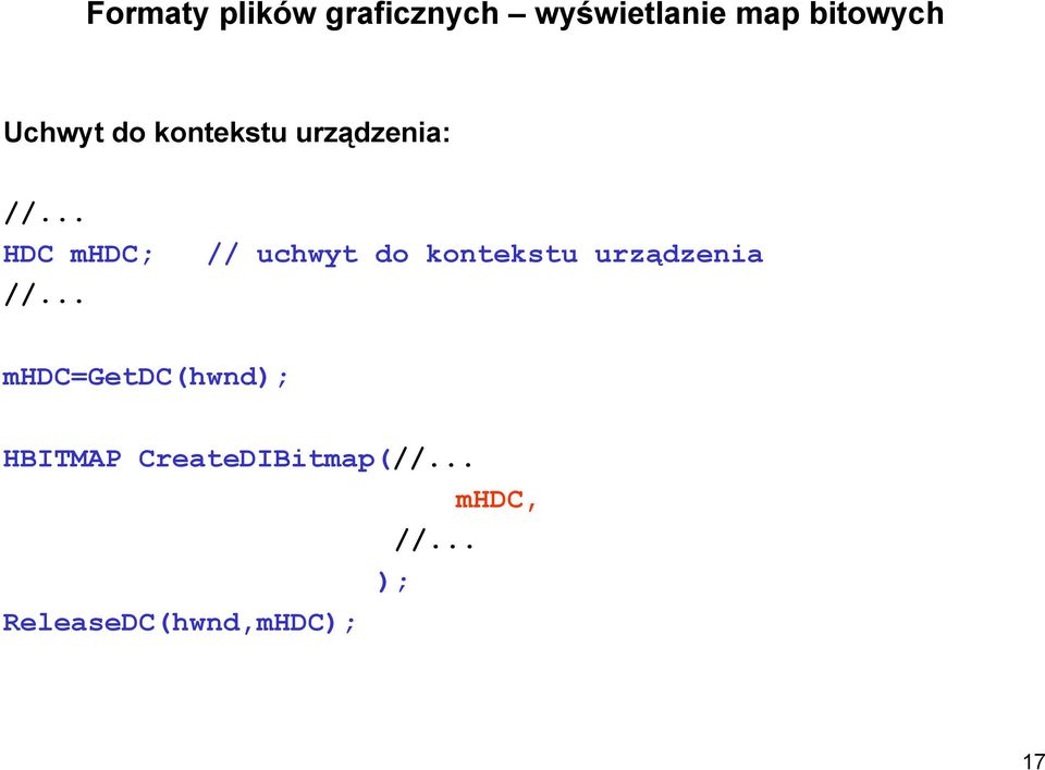 // uchwyt do kontekstu urządzenia