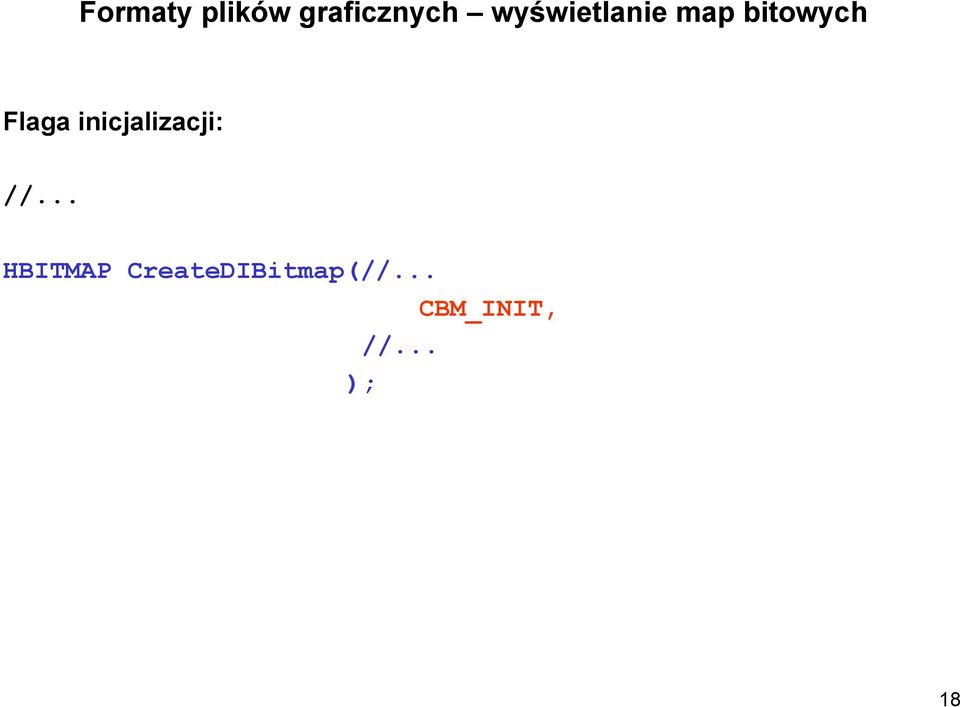 Flaga inicjalizacji: HBITMAP