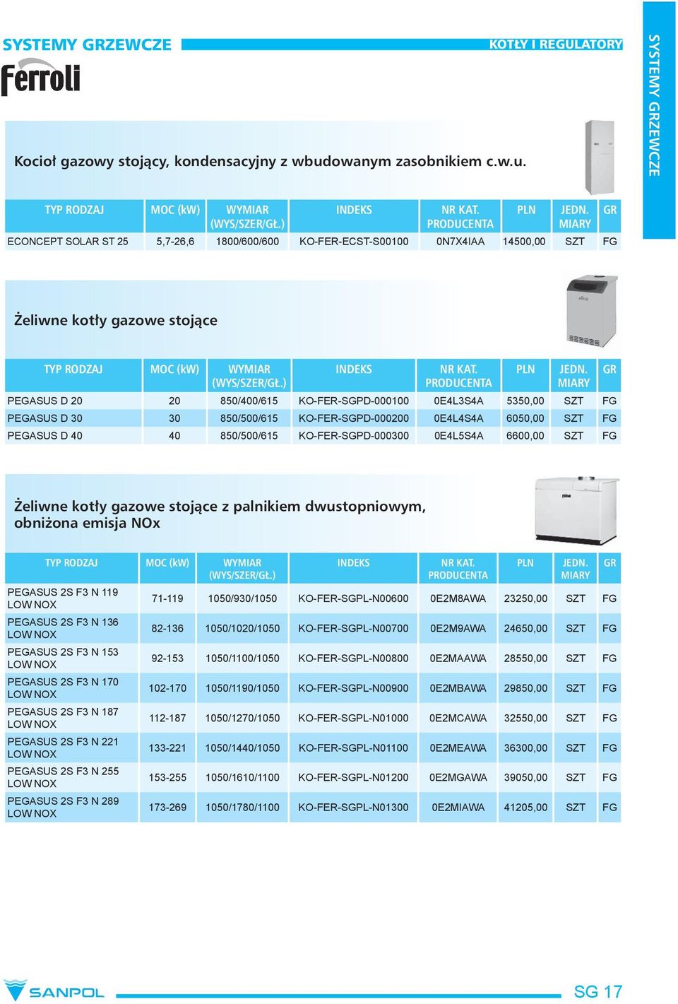 PEGASUS D 20 20 850/400/615 KO-FER-SGPD-000100 0E4L3S4A 5350,00 SZT FG PEGASUS D 30 30 850/500/615 KO-FER-SGPD-000200 0E4L4S4A 6050,00 SZT FG PEGASUS D 40 40 850/500/615 KO-FER-SGPD-000300 0E4L5S4A