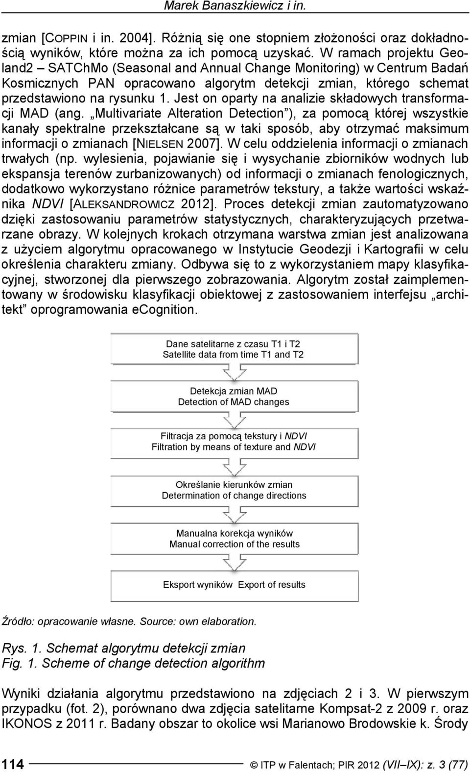 Jest on oparty na analizie składowych transformacji MAD (ang.