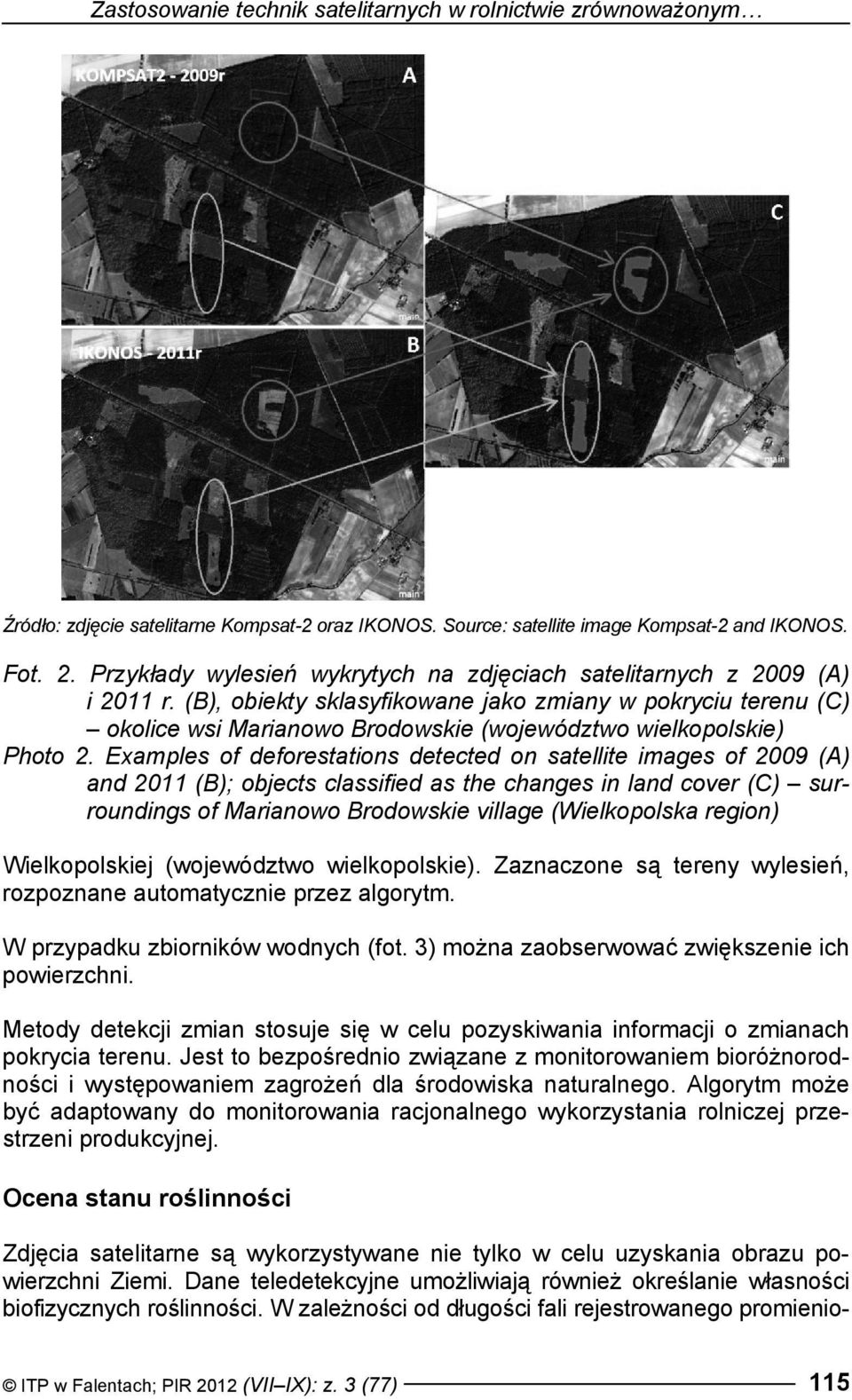 (B), obiekty sklasyfikowane jako zmiany w pokryciu terenu (C) okolice wsi Marianowo Brodowskie (województwo wielkopolskie) Photo 2.