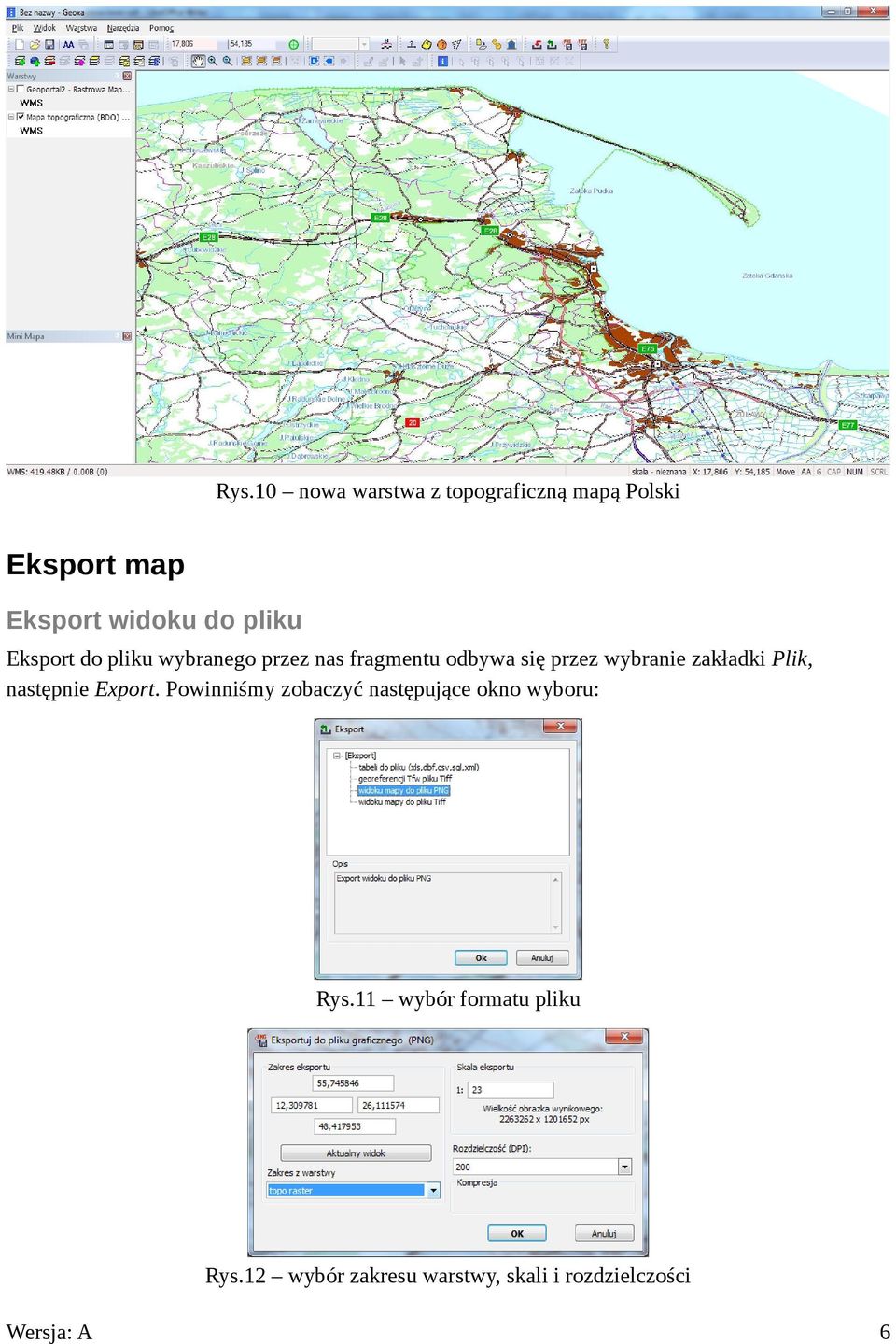 zakładki Plik, następnie Export.