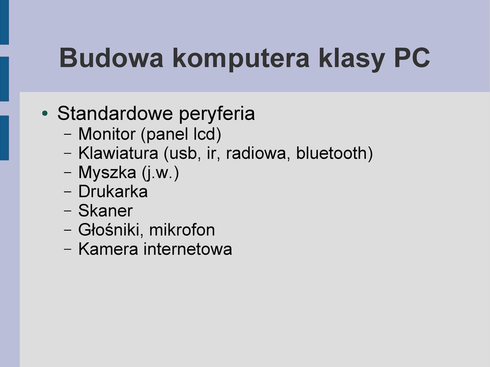 (usb, ir, radiowa