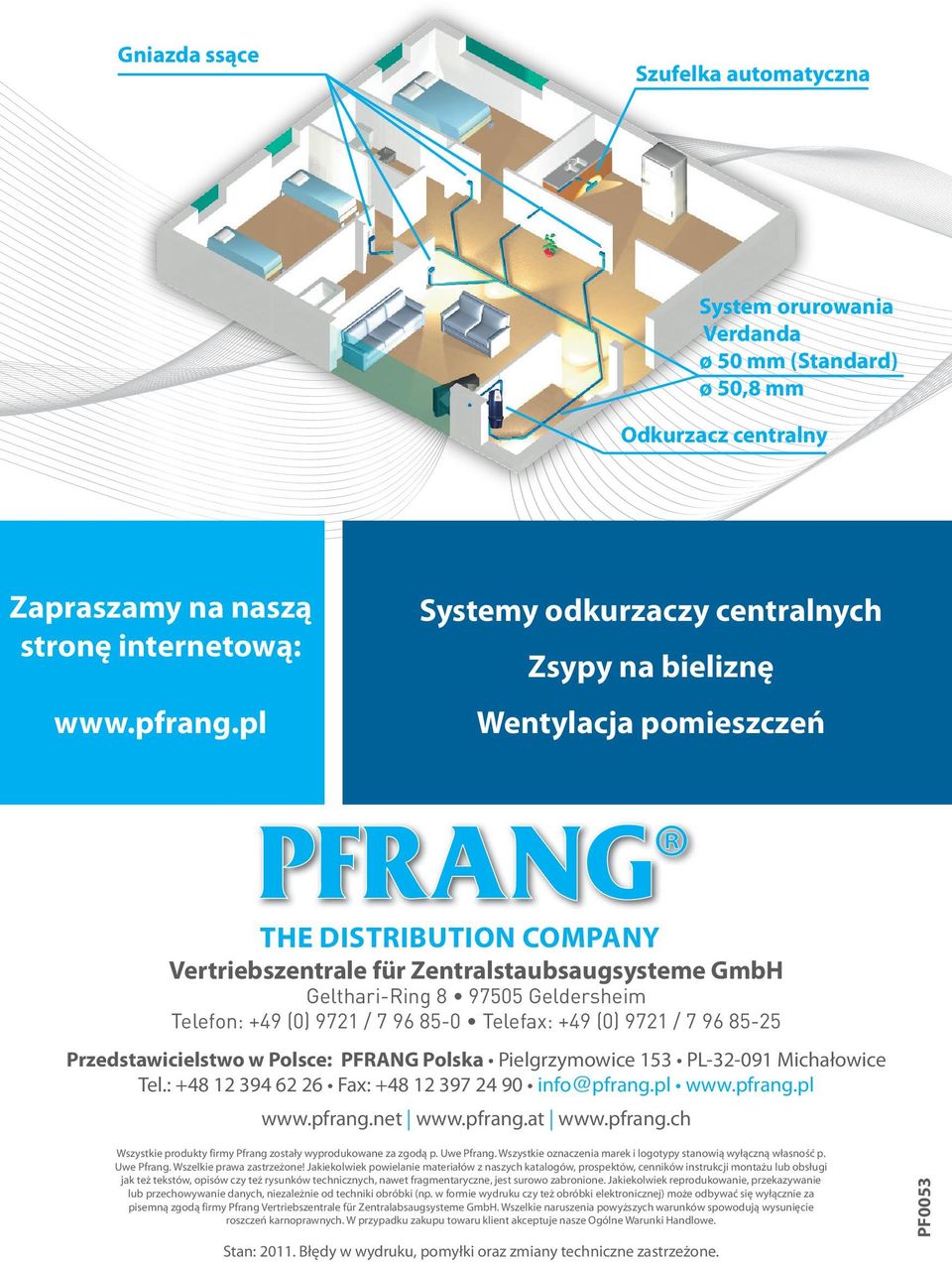 (0) 972 / 7 96 85-0 Telefax: +49 (0) 972 / 7 96 85-25 Przedstawicielstwo w Polsce: PFRANG Polska Pielgrzymowice 53 PL-32-09 Michałowice Tel.: +48 2 394 62 26 Fax: +48 2 397 24 90 info@pfrang.pl www.