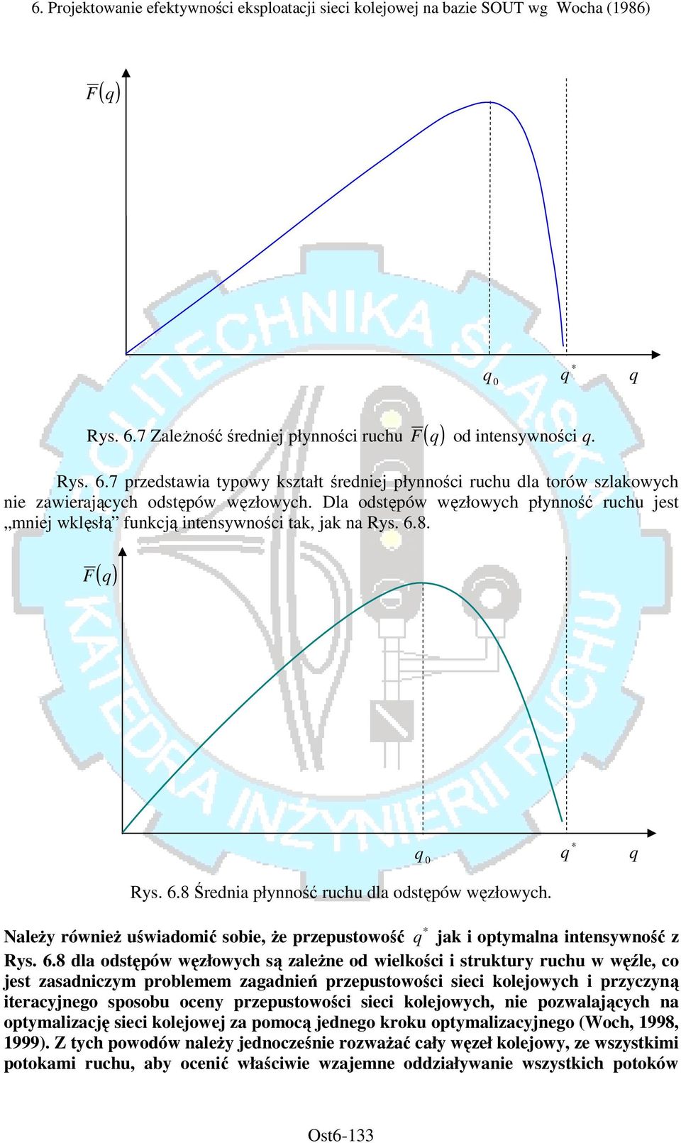 q 0 q * q * Należy również uświadomić sobie, że przepustowość q jak i optymalna intensywność z Rys. 6.