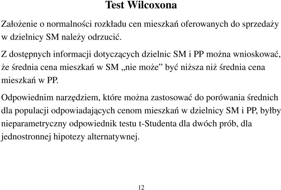 średnia cena mieszkań w PP.