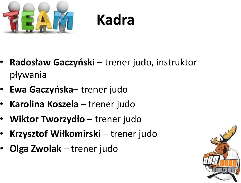 Koszela trener judo Wiktor Tworzydło trener judo