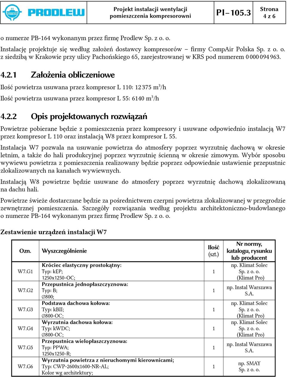 zarejestrowanej w KRS pod numerem 0000000940963. 4.2.