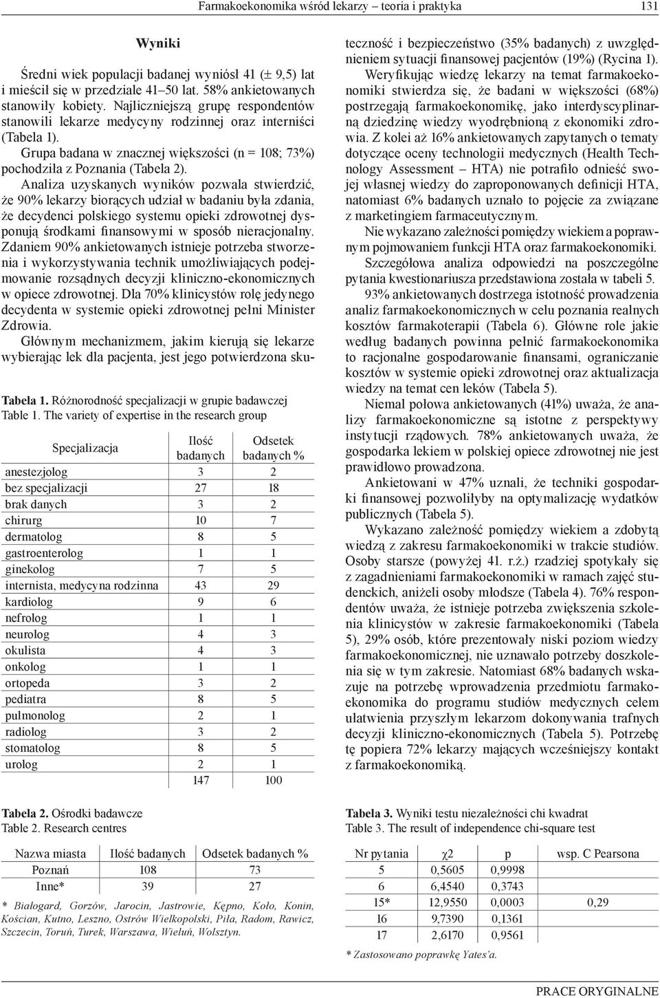 ginekolog 7 5 internista, medycyna rodzinna 43 29 kardiolog 9 6 nefrolog 1 1 neurolog 4 3 okulista 4 3 onkolog 1 1 ortopeda 3 2 pediatra 8 5 pulmonolog 2 1 radiolog 3 2 stomatolog 8 5 urolog 2 1 147