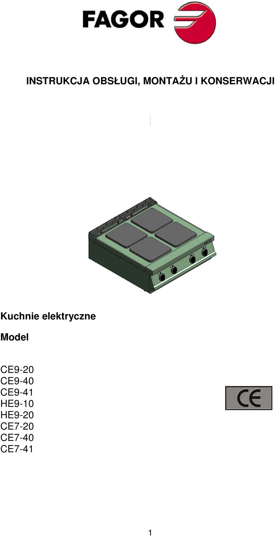 Model CE9-20 CE9-40 CE9-41