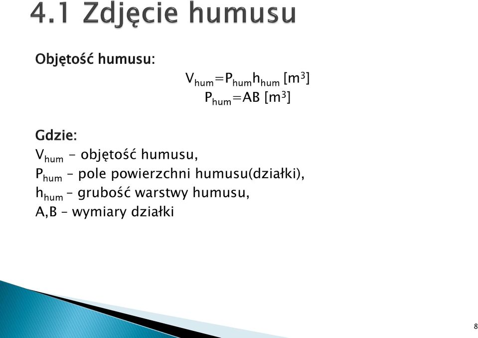 humusu, P hum pole powierzchni