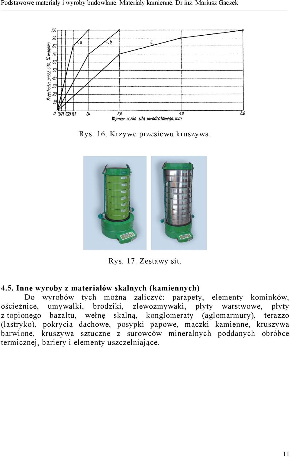 umywalki, brodziki, zlewozmywaki, płyty warstwowe, płyty z topionego bazaltu, wełnę skalną, konglomeraty (aglomarmury),