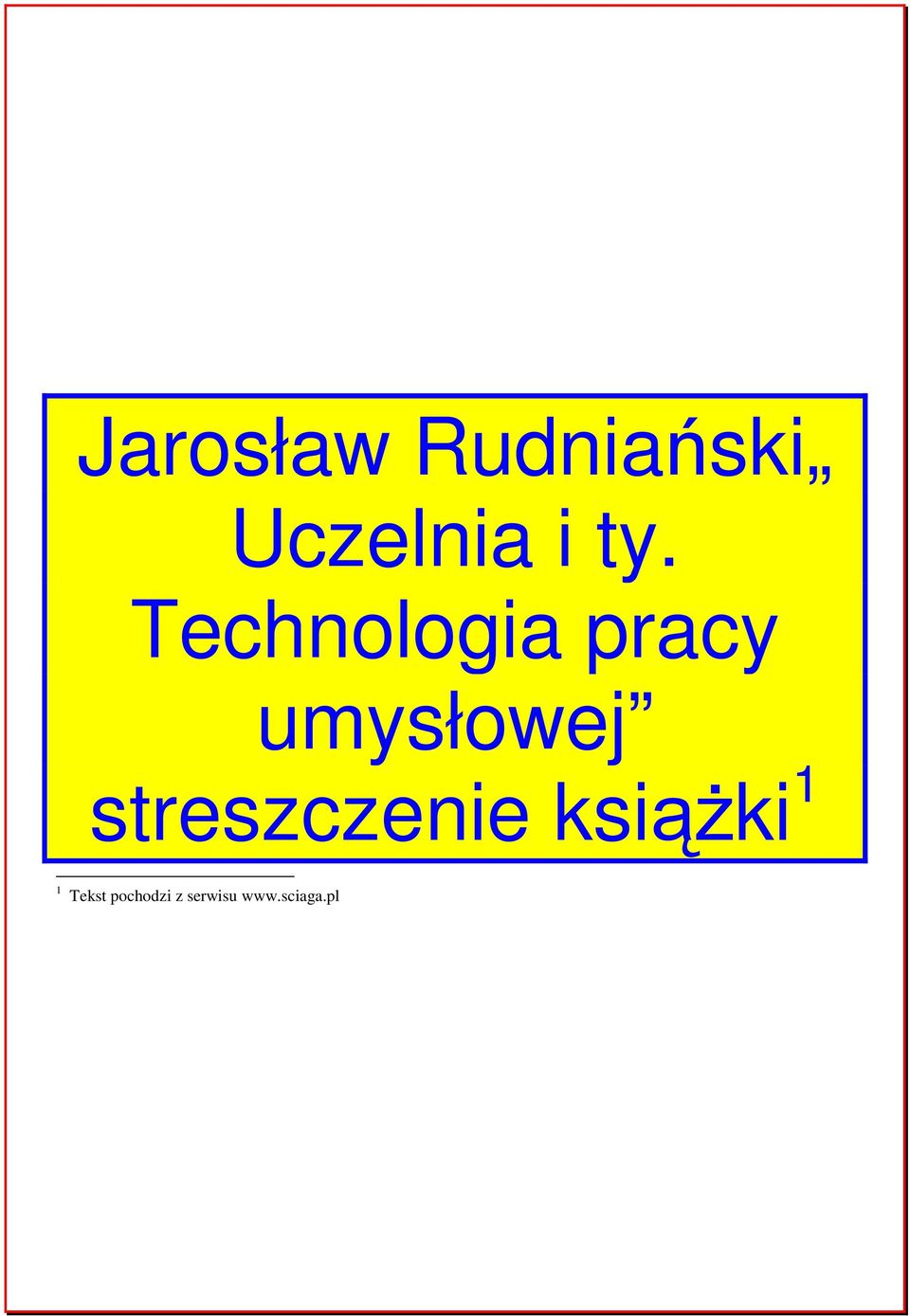 streszczenie ksiąŝki 1 1 Tekst