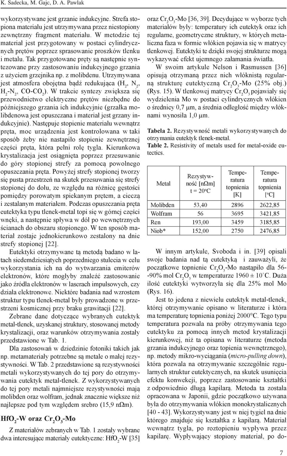 Tak przygotowane pręty są następnie syntezowane przy zastosowaniu indukcyjnego grzania z użyciem grzejnika np. z molibdenu. Utrzymywana jest atmosfera obojętna bądź redukująca (H, N, H -N, CO-CO ).