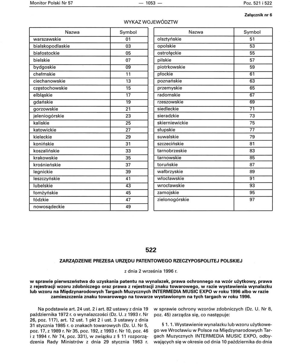 piotrkowskie 59 chełmskie 11 płockie 61 ciechanowskie 13 poznańskie 63 częstochowskie 15 przemyskie 65 elbląskie 17 radomskie 67 gdańskie 19 rzeszowskie 69 gorzowskie 21 siedleckie 71 jeleniogórskie