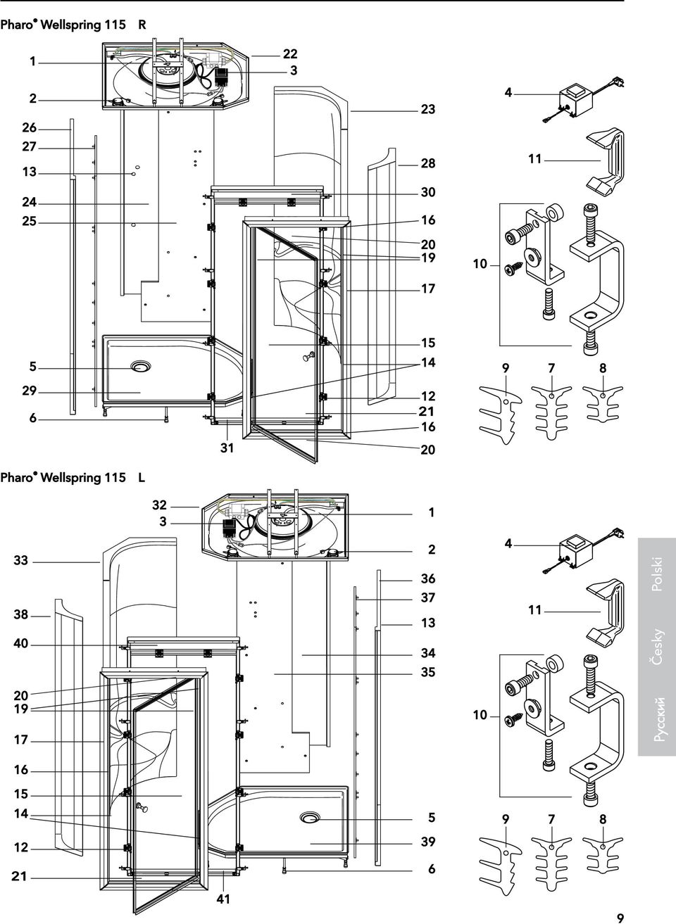 Wellspring 5 L 32 3 33 38 2 36 37 3 4 Polski 40 34