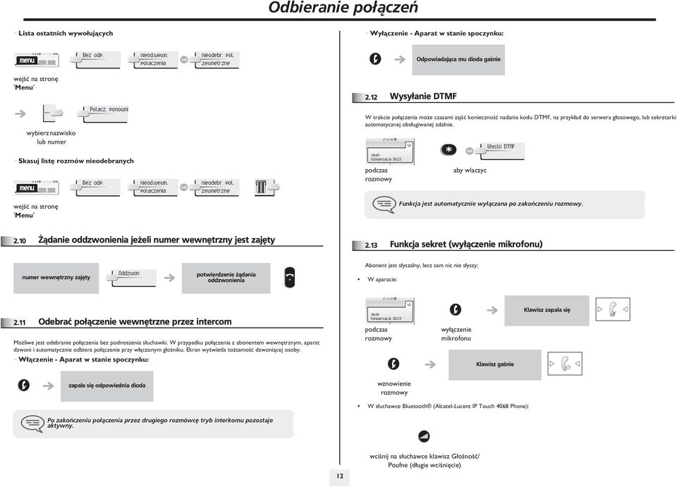 czenia nieodebr. pol. zewnetrzne W trakcie po³¹czenia mo e czasami zajœæ koniecznoœæ nadania kodu DTMF, na przyk³ad do serwera g³osowego, sekretarki automatycznej obs³ugiwanej zdalnie.